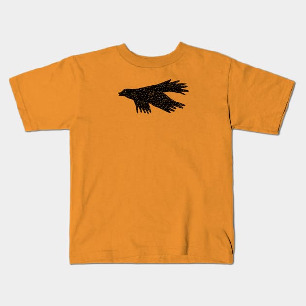 Crow Kids T-Shirt by SpringBird